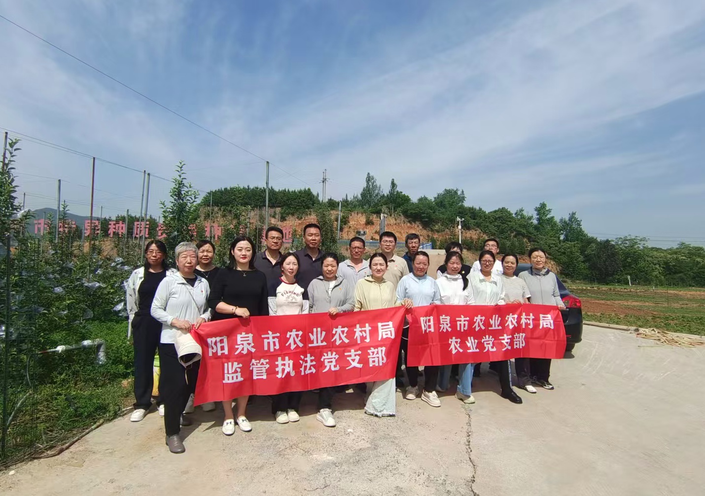 市农业监管执法党支部开展“支部联建践初心 疏果套袋助丰收”主题党日活动